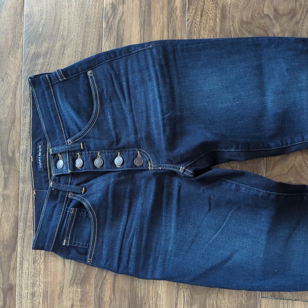 Lucky Brand High Rise Skinny Bridgette Button Fly Jeans - Picture 3 of 9